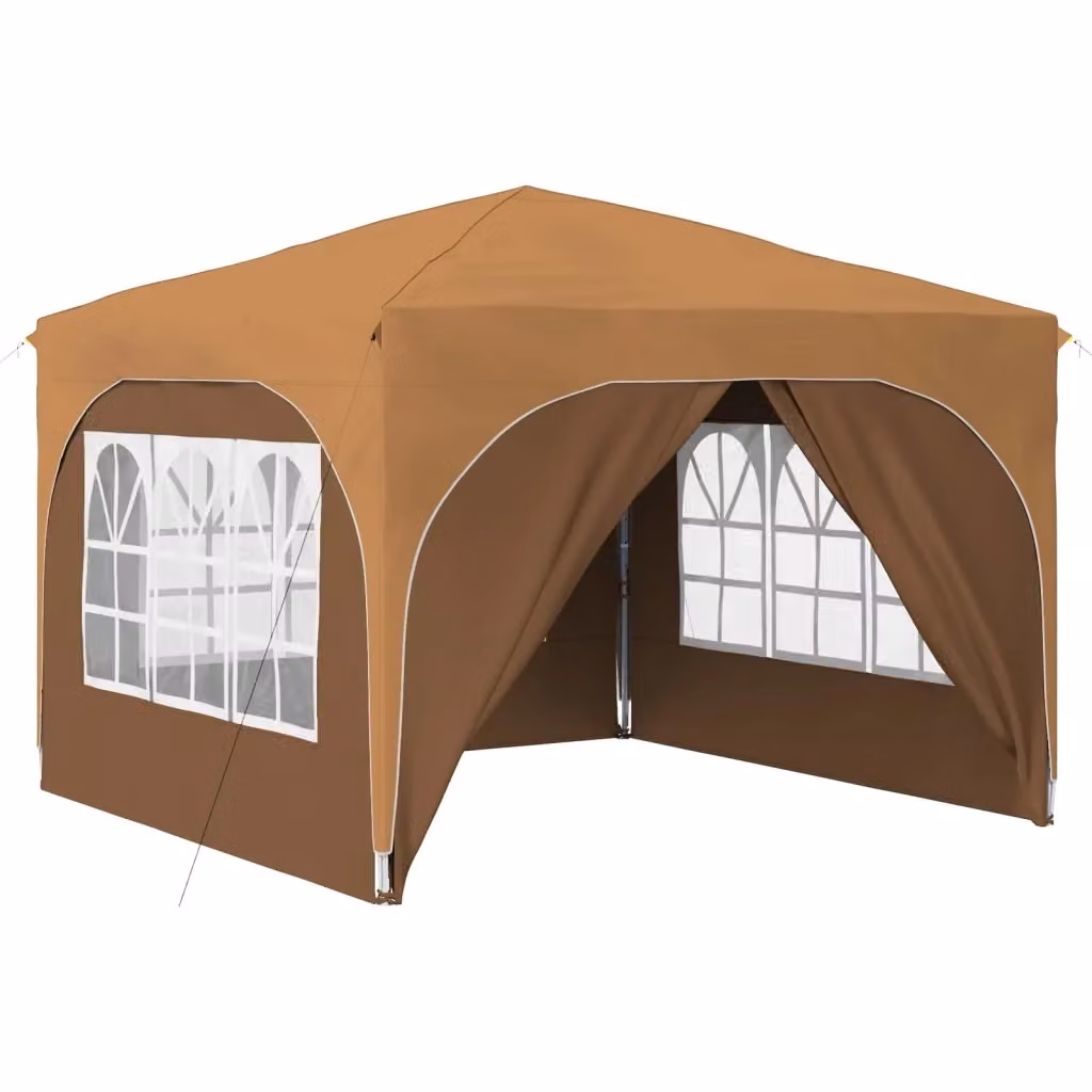 Gazebo a pop-up DESIGN IN per feste, Beige, L 290 x P 290 x H 245 cm – 2