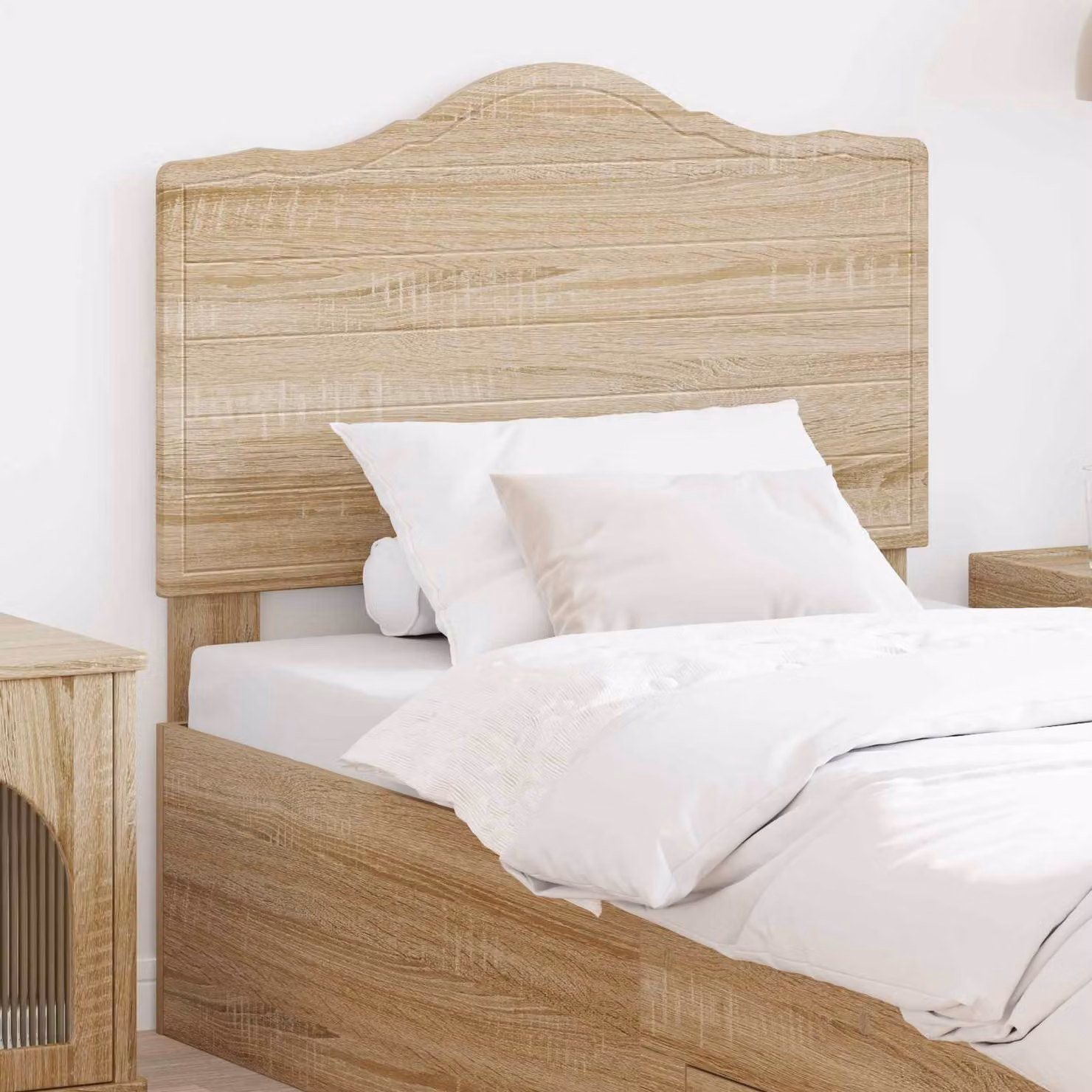 Testiera per letto moderna vidaXL in legno ingegnerizzato color rovere sonoma marrone