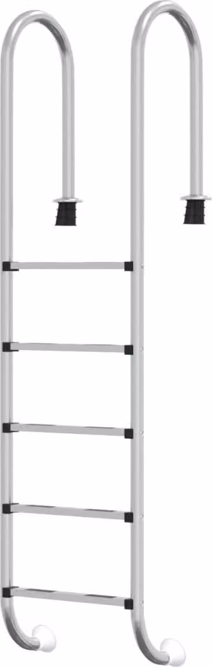 Scala per Piscina 54x38x211 cm Acciaio Inox 304