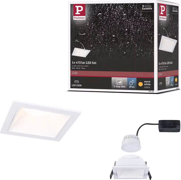 Paulmann Luce da incasso LED Cole set da 1