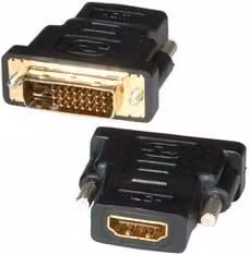 Connettore video da DVI-D 24+5 pin maschio a HDMI femmina nero RO12 03 3116