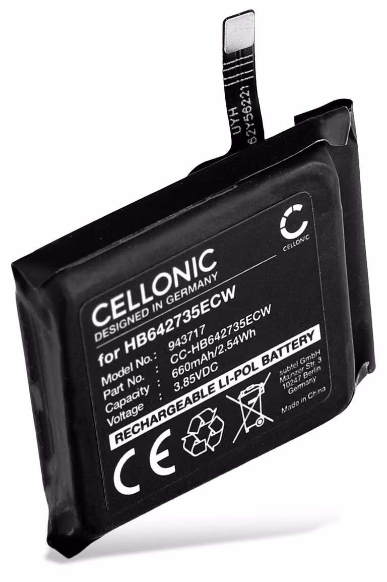 CELLONIC Batteria compatibile con Huawei Watch 3 Pro, 3S, 3X, HB642735ECW