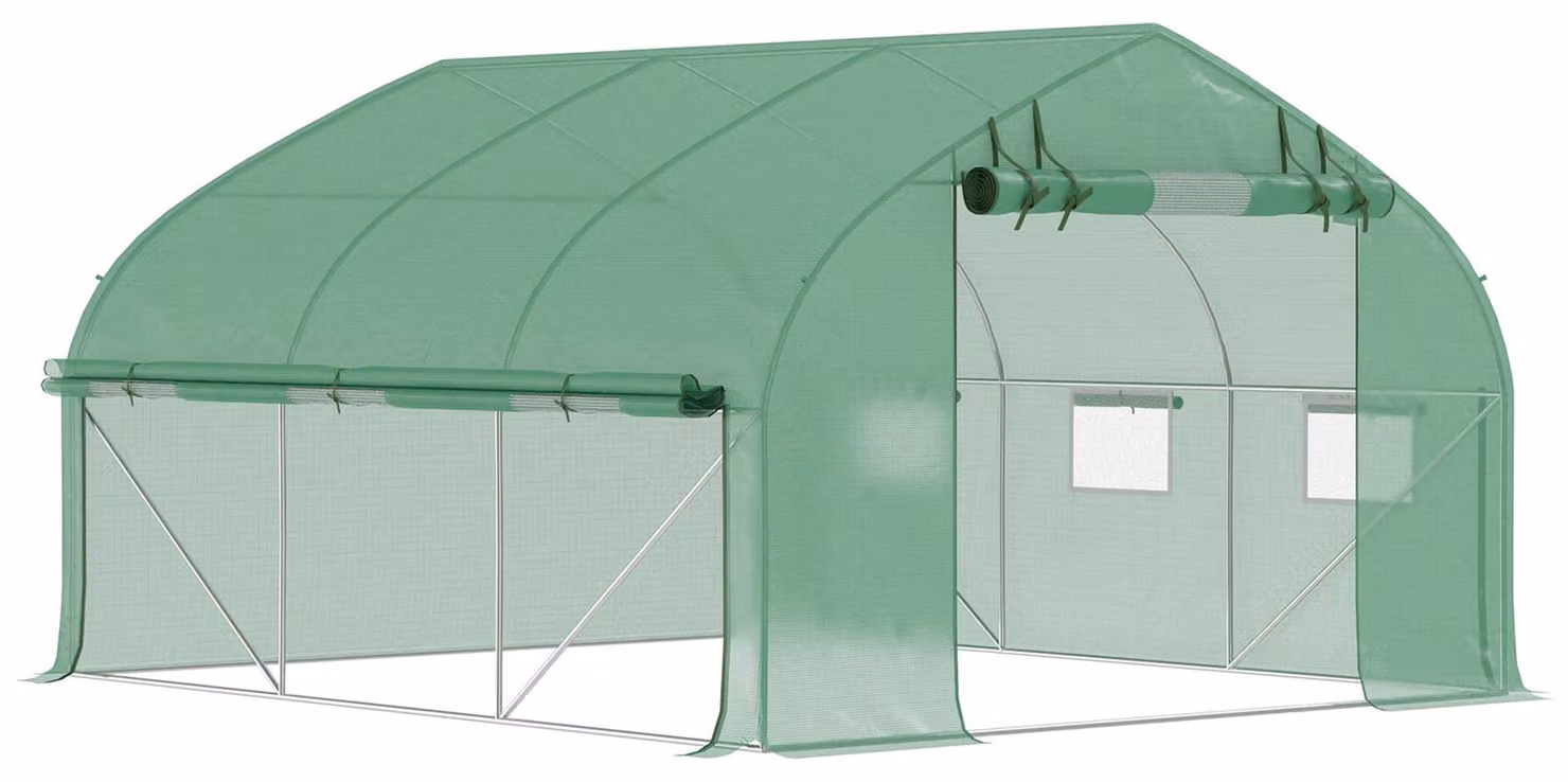 Kasje: Serra da giardino.
Broeikas: Serra.
Kweekkas: Serra per la coltivazione.
Serre: Serra.
UV-Bestendig: Resistente ai raggi UV.
Stevig Gegalvaniseerd Stalen Frame: Struttura in acciaio zincato robusta