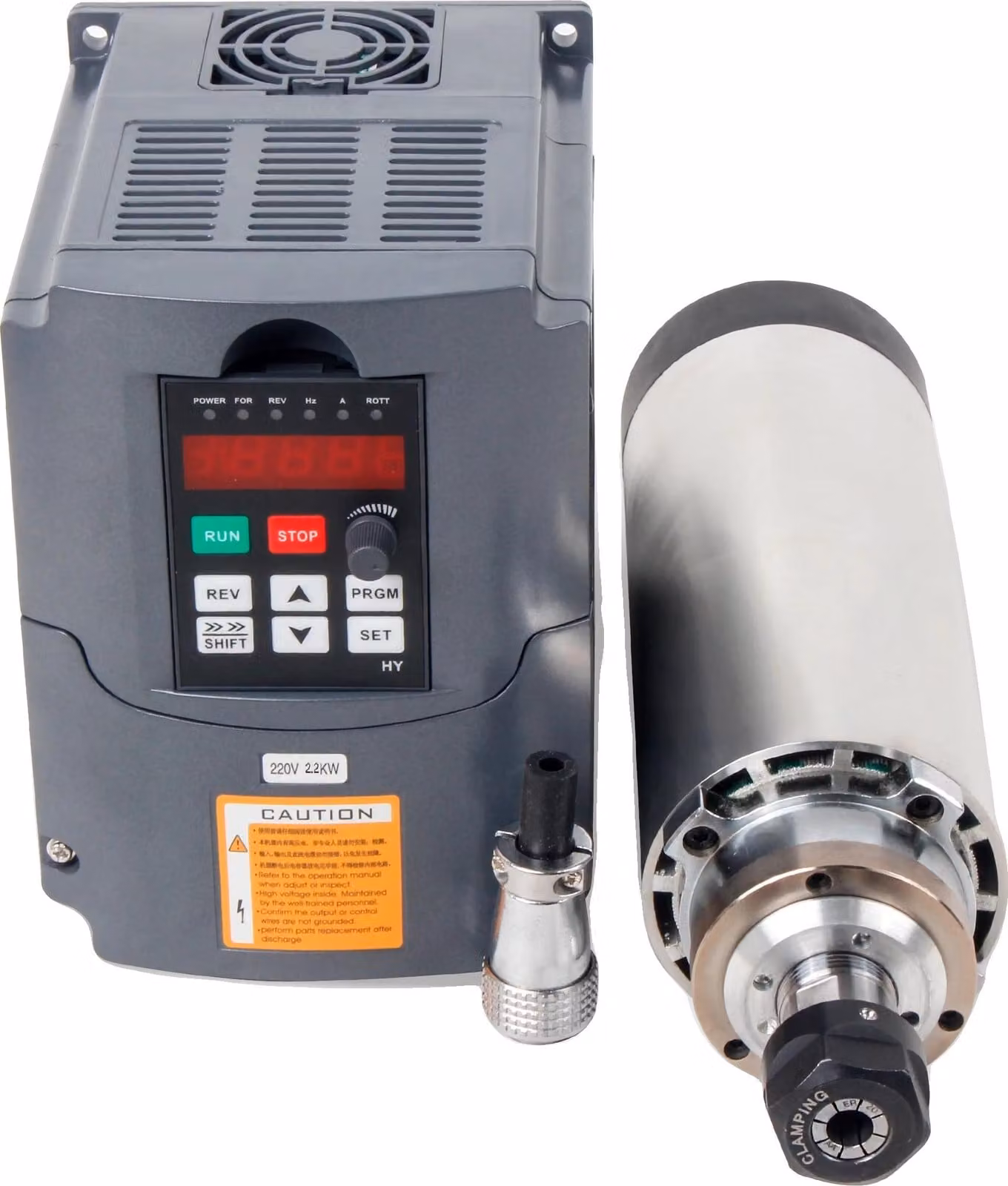 Motore mandrino per tornio CNC, 24000 giri/min, raffreddato ad aria, HY Kit 1