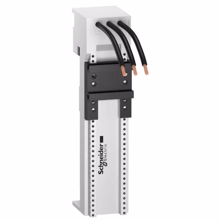 Piastra di montaggio Schneider Electric LA9Z 1x3p 25A, 45x200x63 mm per GV2ME+LC1D, GV2p+LC1K, GV2LE+LP4K LA9ZA32621