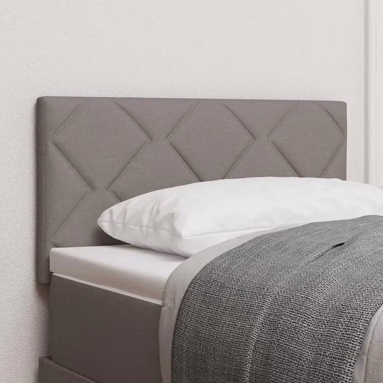 Testiera Letto con LED e Porta USB vidaXL in Tessuto Moderno Beige o Grigio