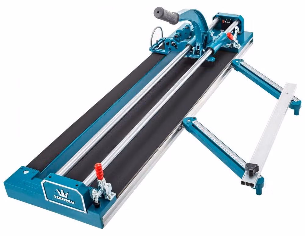 Tagliapiastrelle manuale - Larghezza di taglio: 1200 mm - Spessore di taglio: 6-15 mm - Materiale: lega di alluminio - Ideale per piastrelle di grandi dimensioni