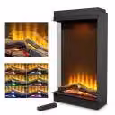 Acantha Aspire 50 Portrait Corner View caminetto elettrico 49 × 55,5 × 23,5 cm, fiamma LED 3D, 1–2 kW, telecomando, a tre lati, caminetto ad angolo
