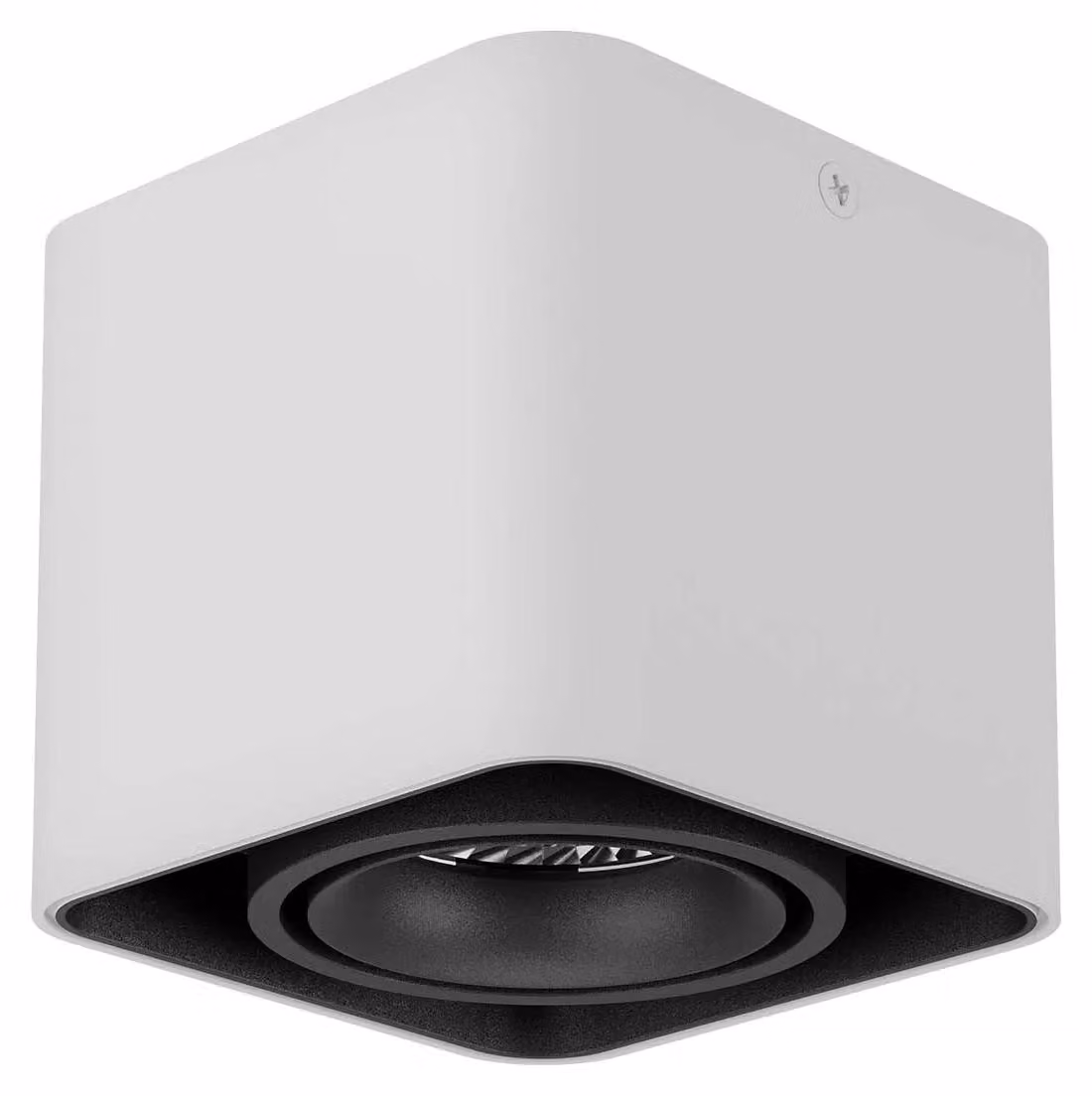 XKUBO SURF. Lampada a incasso, potenza 10W, tensione 220-240V AC, indice di resa cromatica (CRI) 90, angolo di emissione 36 gradi, finitura nera - temperatura di colore 2700K