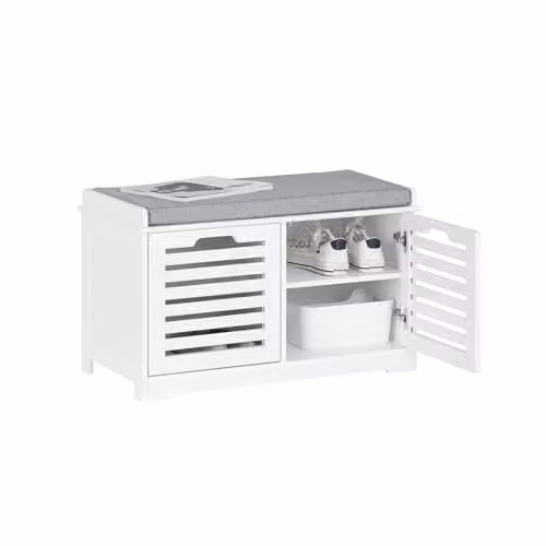 SoBuy Panca scarpiera con cuscino 71x35x43cm per ingresso