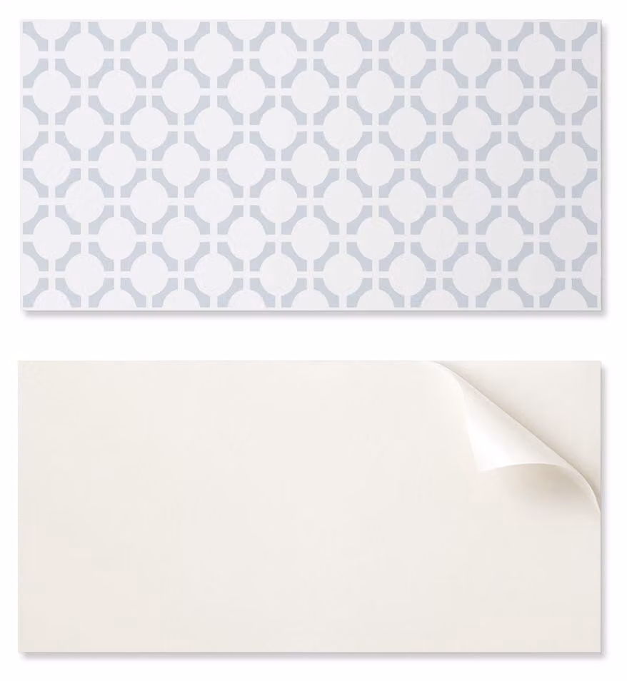 Pannello in vinile autoadesivo - decorazione per pareti da ufficio, dimensioni 100 x 50 cm, motivo geometrico con ovali