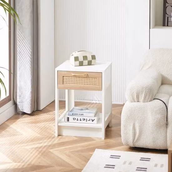Tavolo supplementare - Canne - Riposo - Salotto - Bianco