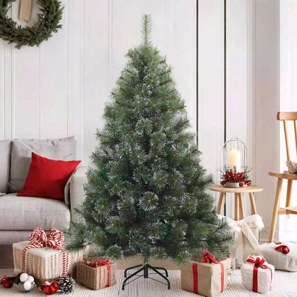 Maison Exclusive - Albero di Natale artificiale con cerniere innevato Verde 150 cm