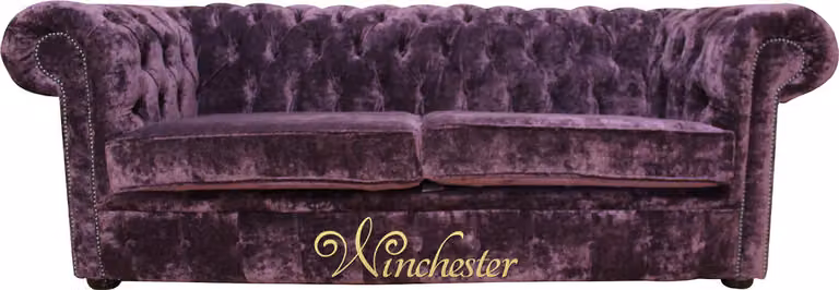 Chesterfield Design Luxus Polster Sofa Couch Sitz Garnitur Leder #245
