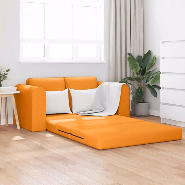 Divano letto Giallo Scuro 148 x 71 x 83 cm Tessuto 4106681