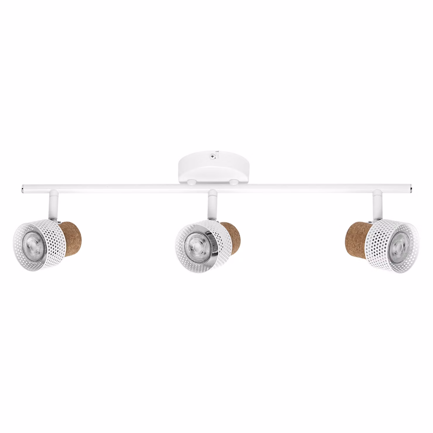 OSRAM DECOR SPOT CORK, 3 x 3,4W, 690lm, bianco, faretto, teste regolabili, versatile, faretto per interni, lampade LED sostituibili, dimmerabile, colore luce bianco caldo, GU10