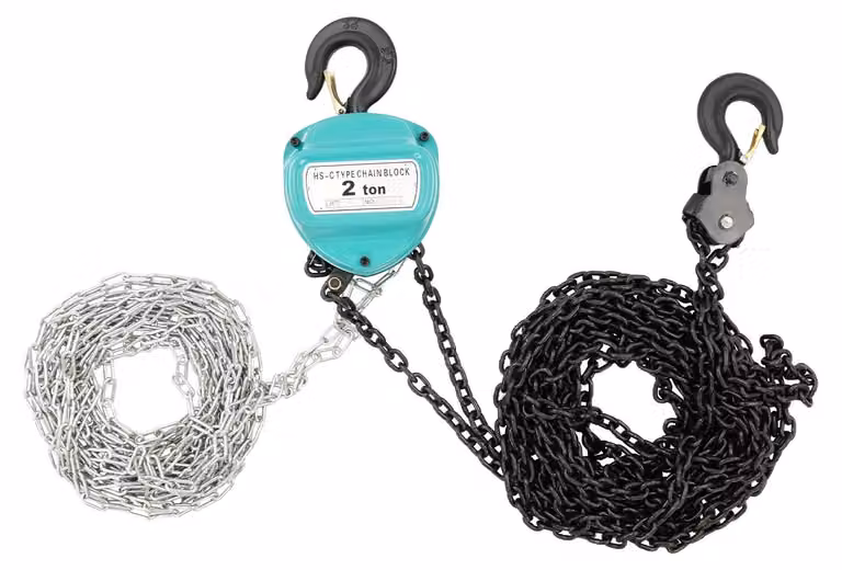 Catena, portata 2 tonnellate, altezza di sollevamento 20 piedi, colore verde