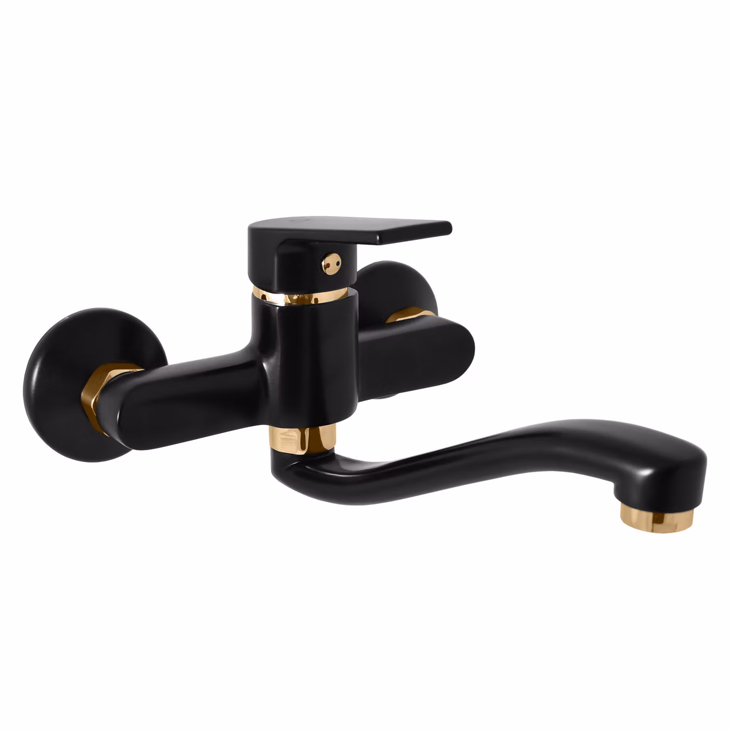 RAV Slezák Slezák Rav CO101/26CMATZ Miscelatore per lavabo/lavello nero opaco/oro Colore: nero opaco/oro, Dimensioni: 100 mm