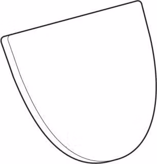 Coperchio orinatoio Geberit Visita cerniere ottone cromato, bianco