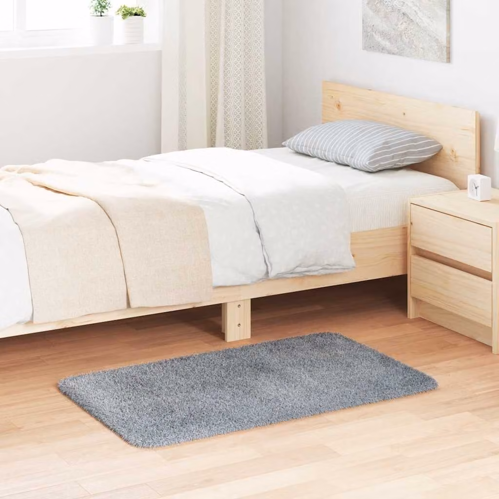 vidaXL Tappeto Shaggy a Pelo Lungo NAVARRA Grigio Chiaro L: 100 cm, P: 60 cm