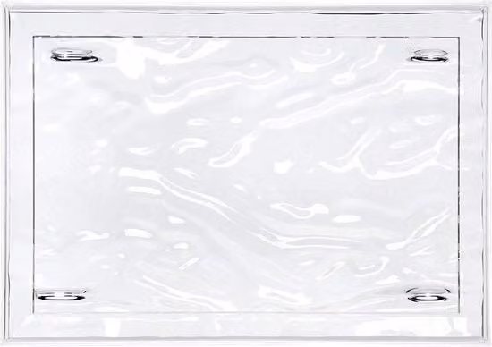 Pannello di vetro resistente all'acqua, plastico, cristallo, 55 x 38 x 3 cm