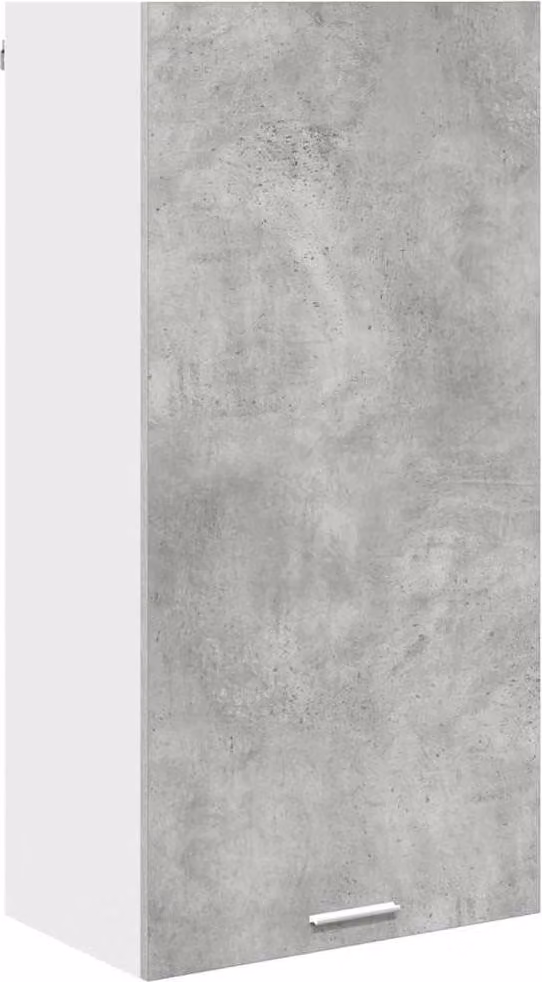 Armadio pensile Grigio Cemento e Bianco 50 x 31 x 100 cm