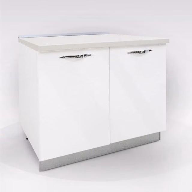 My Brand Base Cucina 90 cm Incasso Forno e Piano Cottura Bianco Lucido