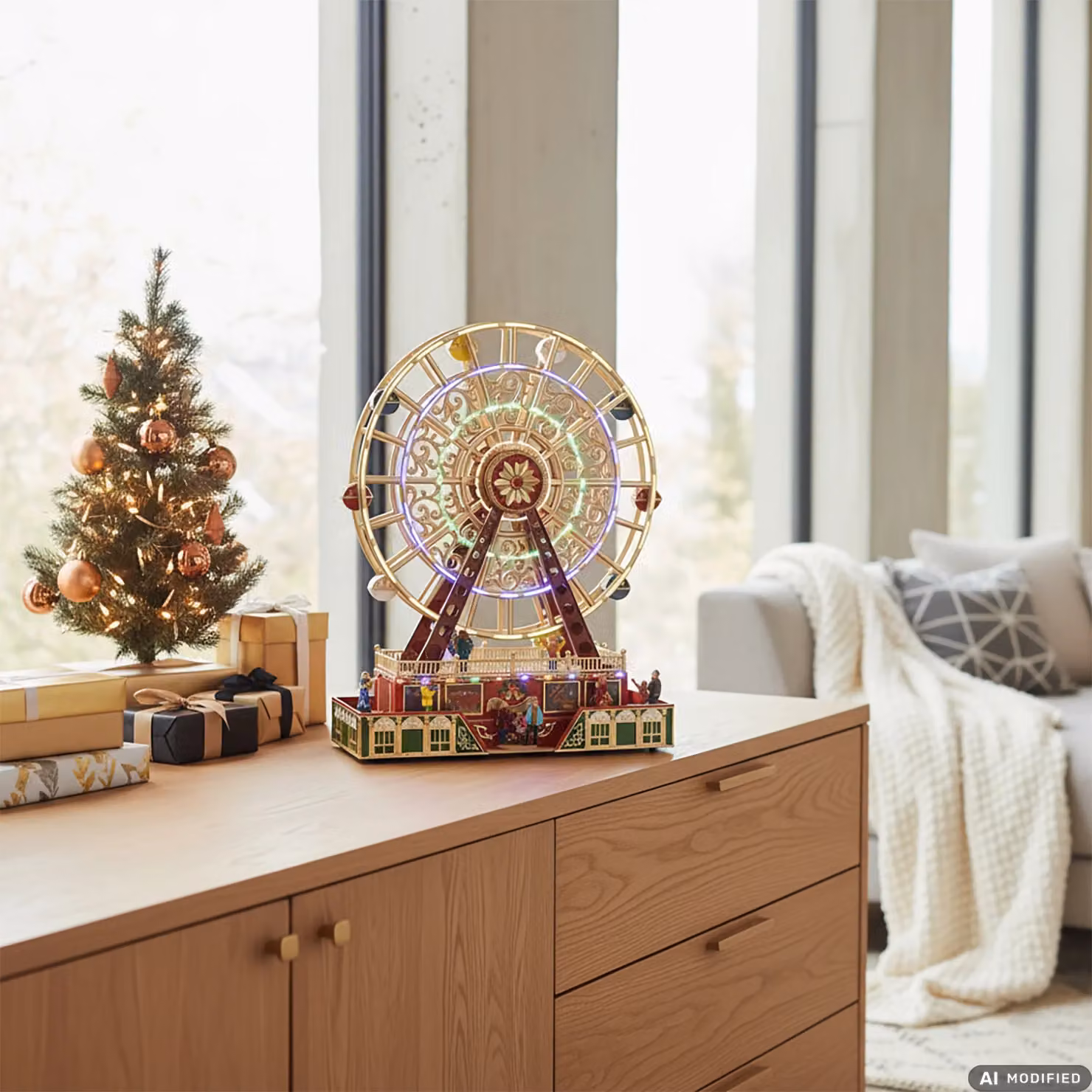 Ruota Panoramica di Natale multicolore VESTIAMO CASA H 50 x L 38 x P 18 cm – 2