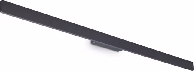 Applique da parete moderna IDEAL LUX in alluminio e vetro grigio con LED da 23W 3000K IP54