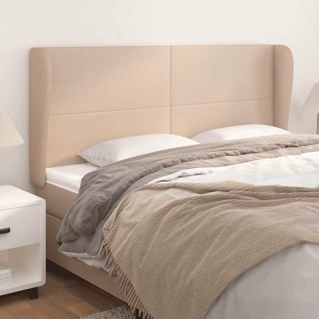 Testiera ad Orecchio vidaXL in Similpelle Cappuccino L: 203 cm, P: 23 cm, H: 118/128 cm – 1