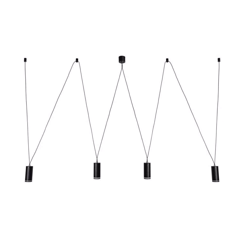 Rabalux 73038 Famiglie luminose moderne in alluminio nero