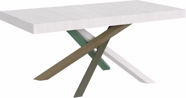 Tavolo Allungabile Volantis GIORDANOSHOP Bianco Frassino L/P/H: 200-304 x 90 x 77 cm