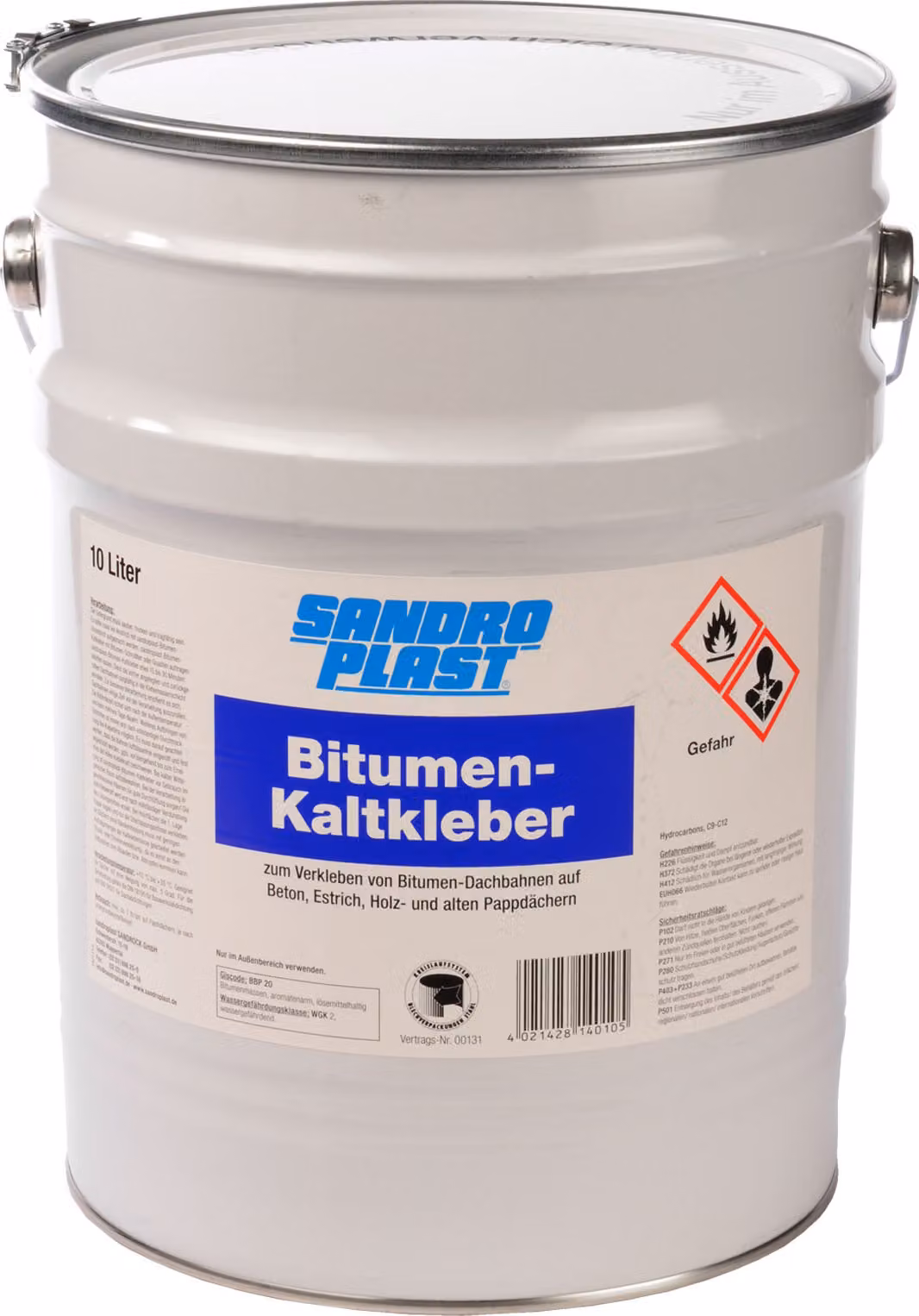 SANDROPLAST Bitumen Kaltklebemasse 10 Liter