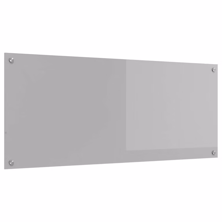 Schienale da cucina vidaXL in vetro temperato Grigio chiaro L: 120 cm, H: 50 cm