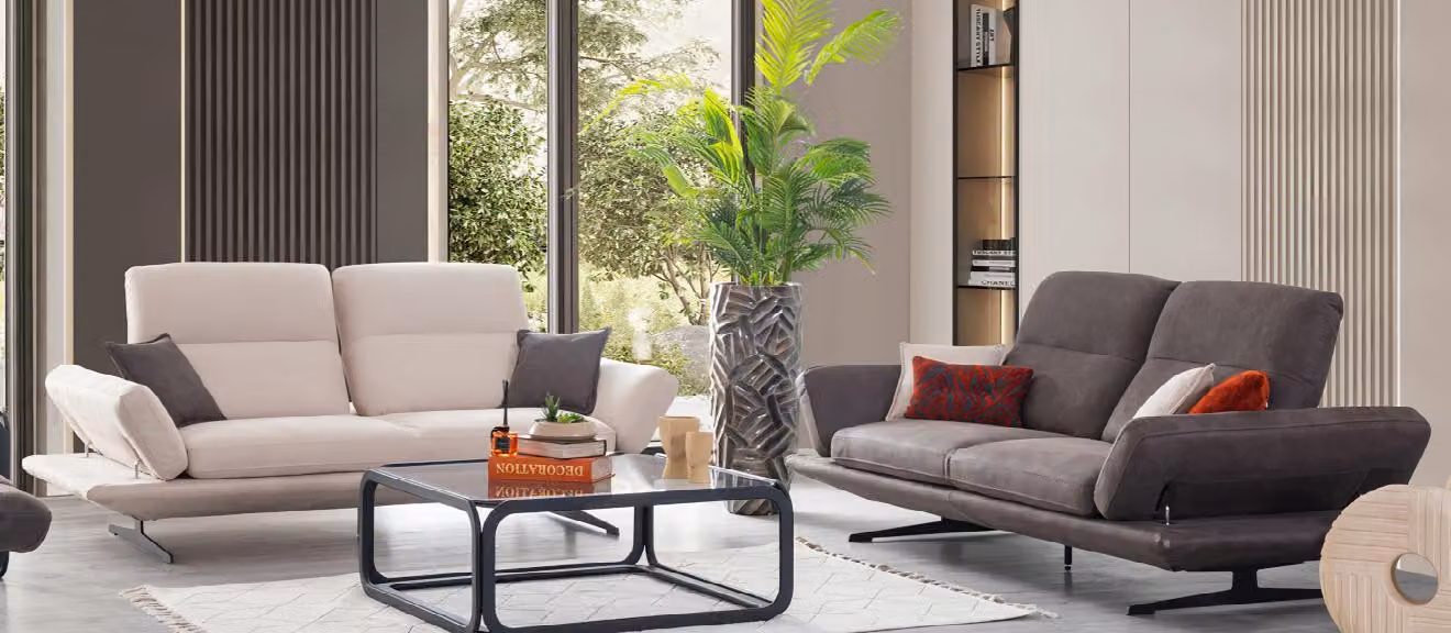Wohnzimmer Design Set 3+3 Sitzer Couch Komplette Garnitur Couchen 2tlg