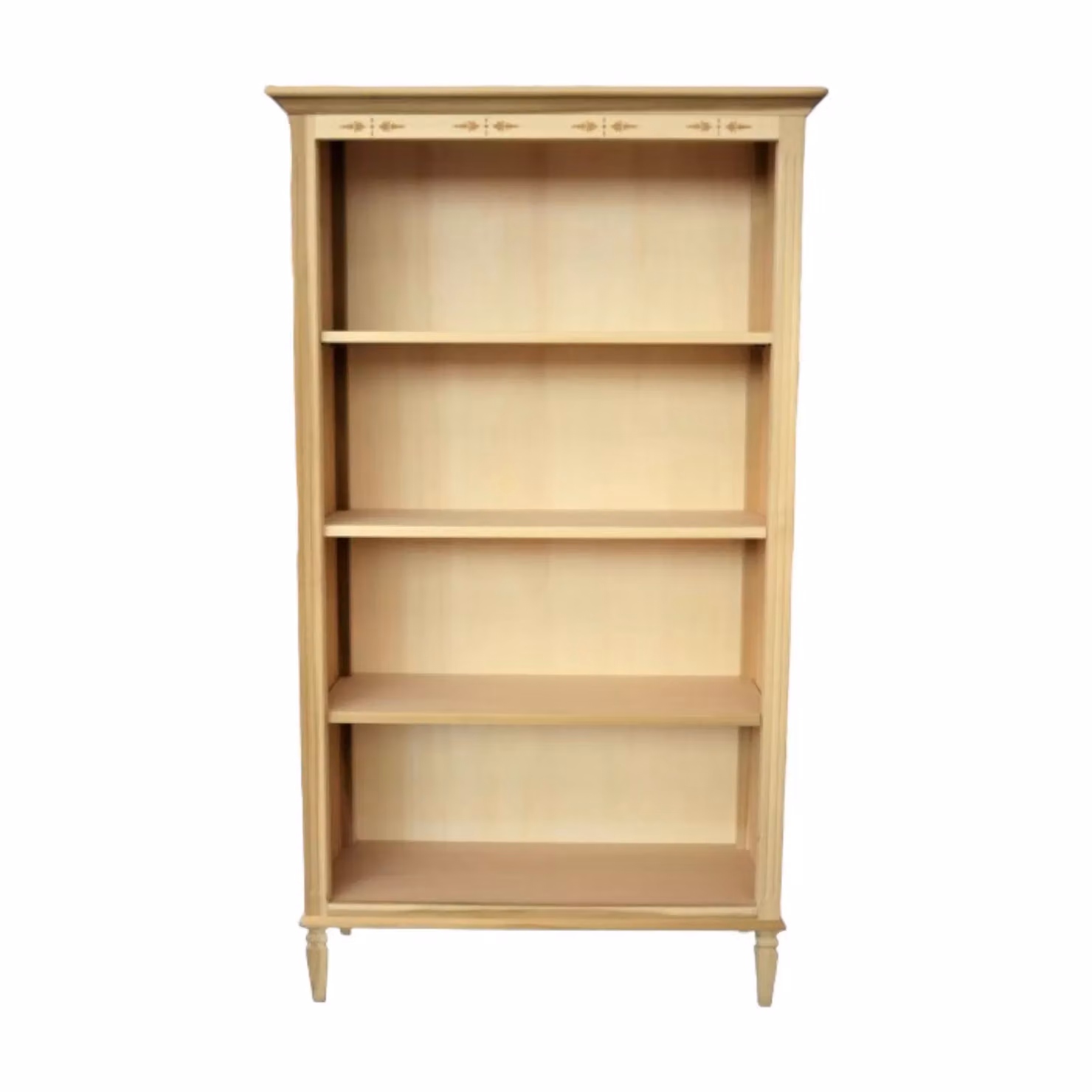 Libreria classica con 4 ripiani in legno grezzo Mobili 2G L/P/H: 100 x 41 x 175 cm – 1