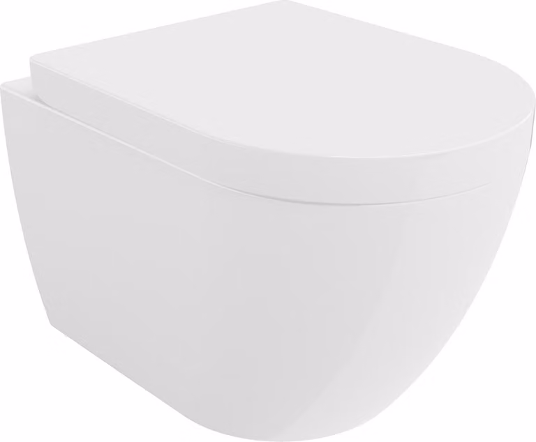 Mexen Lena wc rimless con sedile a chiusura rallentata rigido, bianco lucido - 30298000