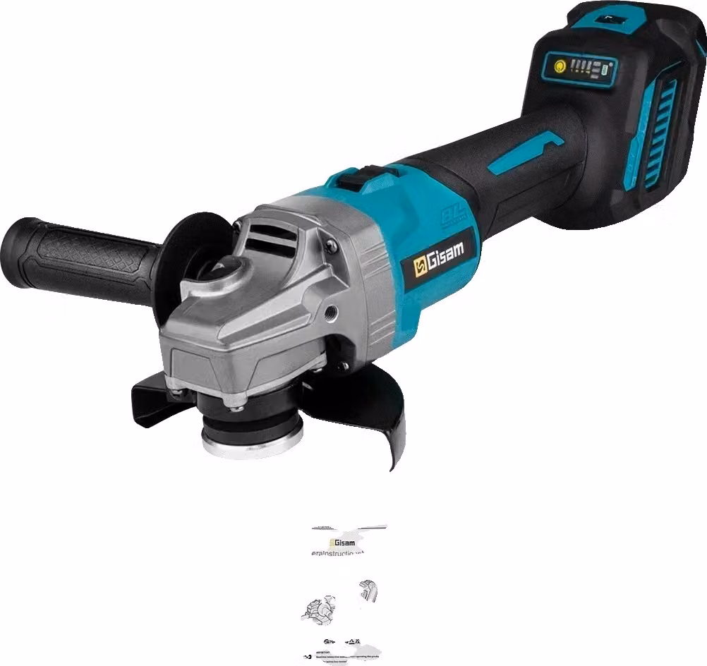 Smerigliatrice angolare, diametro disco 125 mm, 7 velocità variabili, senza batteria senza presa di corrente
