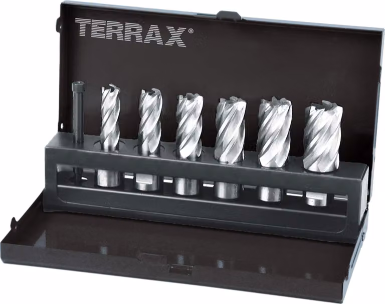 Ruko Terrax set di carotatrici HSS 7 pz. 12 - 22 mm, codolo Weldon, A108820