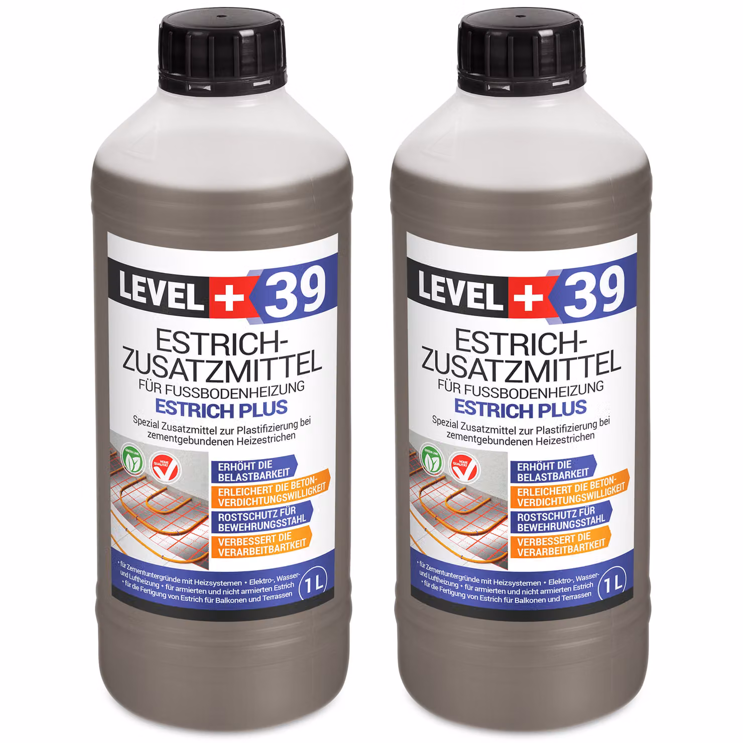 Plastificante per massetti con riscaldamento a pavimento 2L Livello+39