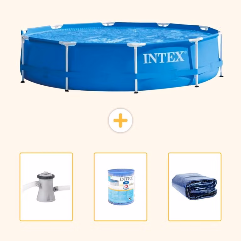 Piscina autoportante rettangolare - 305x76 cm - 4 pezzi - Modello S21328