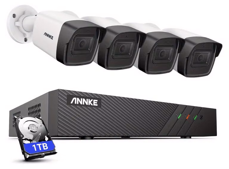 Sistema di videosorveglianza - Telecamere di sicurezza - Telecamera di sorveglianza - Kit di videosorveglianza - Sistema di sorveglianza - 8 canali PoE