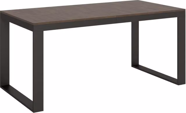 Tavolo allungabile Tekno Evolution Bs Com in noce con telaio antracite L/P/H: 180/440 x 90 x 77 cm – 1
