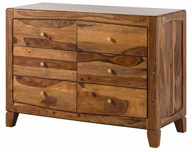 MASSIVMOEBEL24 | ANCONA #120 Credenza in legno di sheesham - laccato / marrone 110x45x80