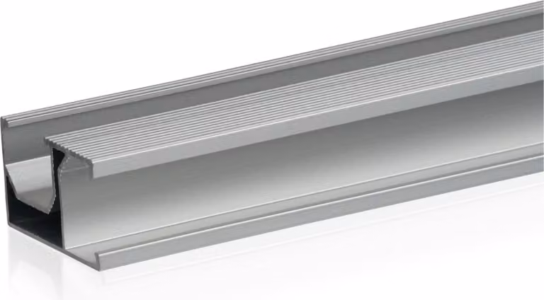 Guida di montaggio universale Zelsius in alluminio 150 cm per un modulo solare, guida di montaggio, profilo in alluminio