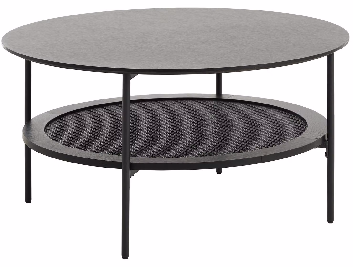 Selsey Mogest - Tavolino, legno di quercia nero, 80 cm