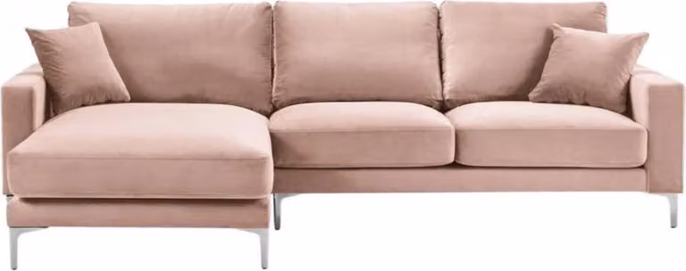 Textill Stoff Chesterfield Sofas Kreative Möbel Wohnzimmer Ecksofa Rosa XXL Big