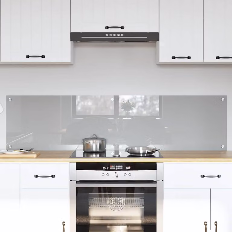 Set di 2 schienali da cucina vidaXL colore grigio chiaro, L 80 cm x P 40 cm