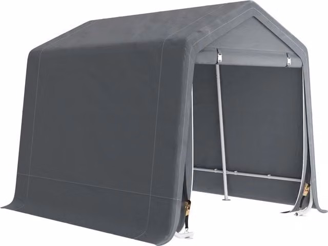 Carpa per Biciclette da Giardino ¨C zephmum ¨C Grigio Scuro 2.4x2x2 m