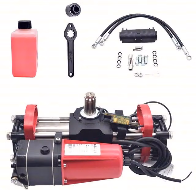 Attuatore interrato FAAC S800H ENC SBW 100 per ante battente 24V in metallo nero e rosso